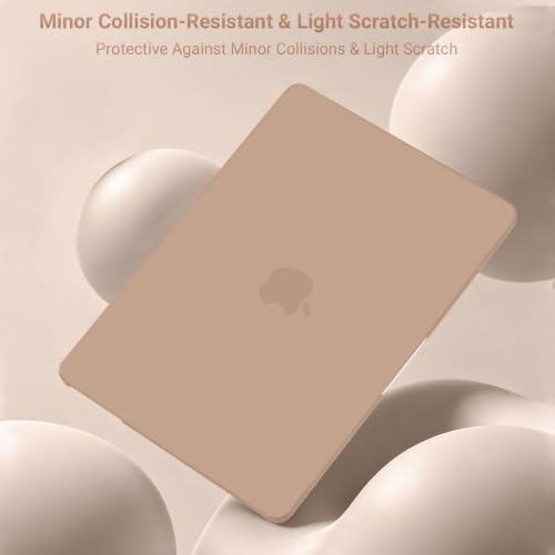 MOSISO Compatible with MacBook Air 13 inch Case M5 2026 M4 M3 M2 2025-2022 | A3449 A3240 A3113 A2681, Hard Shell&Keyboard Cover&Screen Film&Pouch for MacBook Air 13.6 inch Case, Bronze Brown - color: Bronze Brown