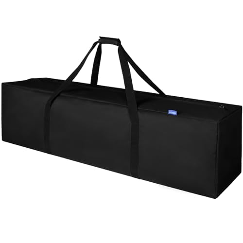 INFANZIA 45in Large Travel Duffel Bag, 600D Water Resistant Foldable, 115L | Sport Luggage Bag with Upgrade Zipper, Foldable Equipment Storage Bag, for Moving Camping Tent Tripod Fishing - size: 45x12x13 inch