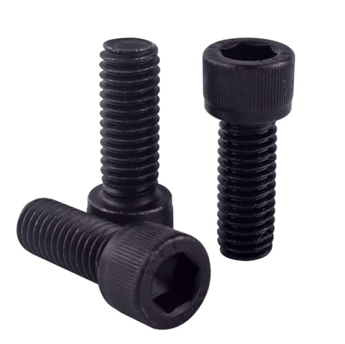 10Pcs 3/8-16 x 1-1/4" Socket Head Cap Screws Bolts, 12.9 Grade Alloy Steel Black Oxide Finish, Allen Hex Drive, UNC Coarse Full Thread - size: 3/8-16 x 1-1/4" (10PCS)