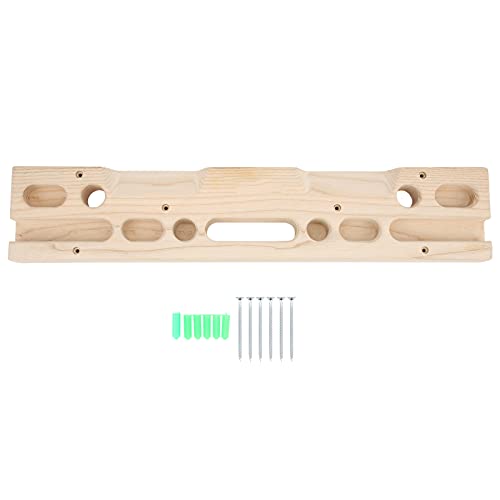 Rock Climbing Fingerboard, 19.7x3.9x1.2in Wooden Hand Grip Strengthener Professional Forearm Exerciser Climbing Training Hangboard Fingerboard