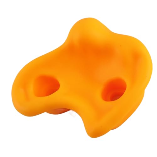 SUNGOOYUE 20 PCS Rock Climbing Holds, Ergonomic PE Rock Wall Grips with Screws and Wrench Tool, for Indoor Outdoor Kids - color: Yellow