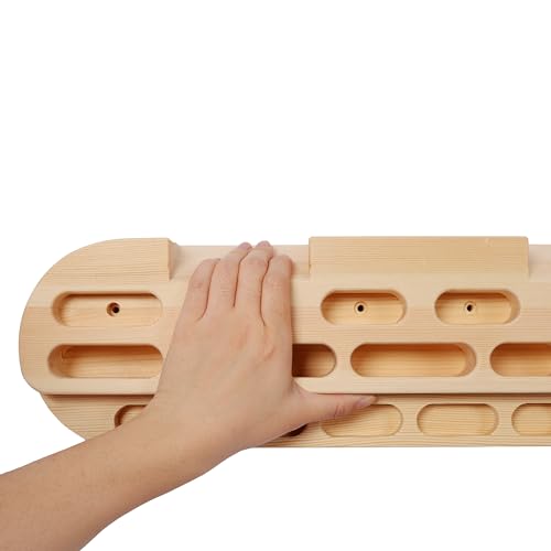 Wooden Rock Climbing Hangboard Rock Climbing Fingerboard Rock Climbing Training Climbing Board Trainer for Strengthen Fingers and Grip - color: 1*PC
