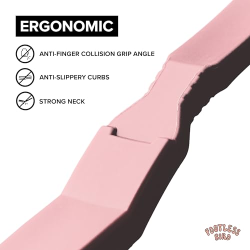 Rock Climbing & Bouldering Brush, Ergonomic, High Density Wild Boar's Thick Hair Bristles, 100% Recyclable, Strong Outdoor & Indoor Free Spiky Ring, Pink - color: Pink