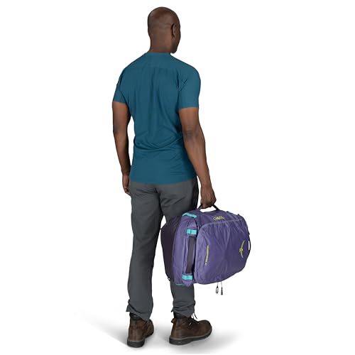 Osprey Transporter Lightweight Travel Duffel Bag - Extra Large Water Resistant Durable Gear Bag for Men and Women - color: Raven Black, style: 40l