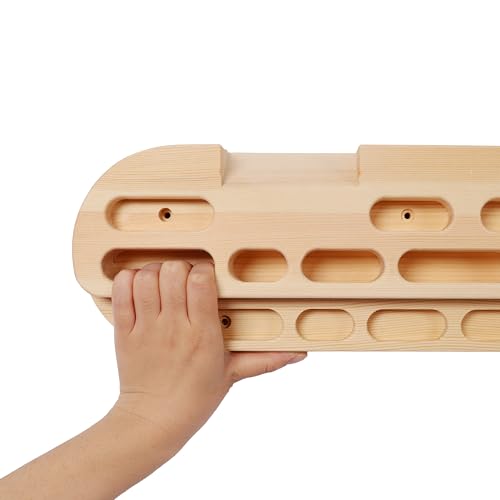 Wooden Rock Climbing Hangboard Rock Climbing Fingerboard Rock Climbing Training Climbing Board Trainer for Strengthen Fingers and Grip - color: 1*PC