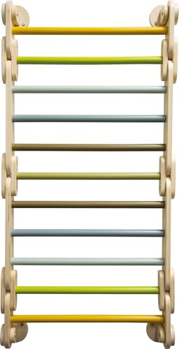 small foot Triangle-Wall Climbing 2in1 Adventure, Wood, 4 Adapters, Movement, from 2 Years 12625, 150 x 64 x 10 cm