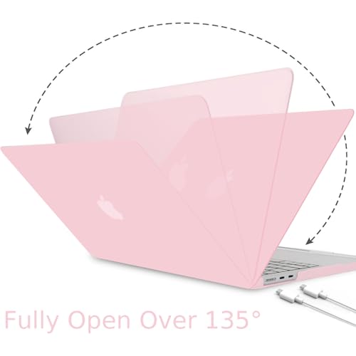 B BELK for MacBook Air 15 inch Case 2026 2025-2023 M5 M4 M3 M2, Baby Pink | Model A3448 A3241 A3114 A2941, Matte Plastic Laptop Hard Shell Case with Keyboard Cover & Screen Protector, Easy Snap-On - color: Baby Pink