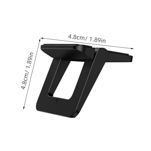 2pcs Mini Laptop Stand Foldable Portable Notebook Holder Desktop Laptop Stand Holder Bracket for Travel Work Home Black
