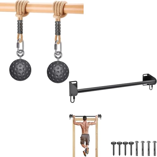 SELEWARE Pull Up Ball, Climbing Grip Attachment for Strength Training | Non-Slip Design Improves Grip Strength, Targets Forearms and Hands, Fits Chin Ups, Kettlebells and Resistance Workouts
