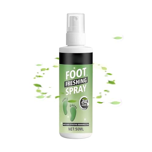 Shoe Odor Spray 60ml Powerful Long-Lasting Elimination | Foot Odor Spray for Leather Boots Footwear Tennis Hockey Closet Home Sneaker