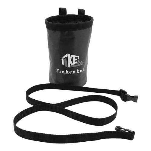 Rock Climbing Chalk Bag | Drawstring Rock Bucket Bag - High Capacity, Leakproof Magnesia Sack with Adjustable Carabiner, Rock Climbing Gear Equipment for Weight-Lifting