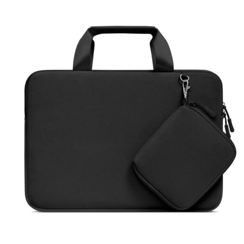 MOSISO Laptop Case 16 inch, 15-15.6 inch Laptop Sleeve Carry Computer Bag | Compatible with MacBook Pro 16, HP Acer Dell Lenovo ASUS, Neoprene Bag with Handle&Detachable Small Case, Black - color: Black, size: 16 inch