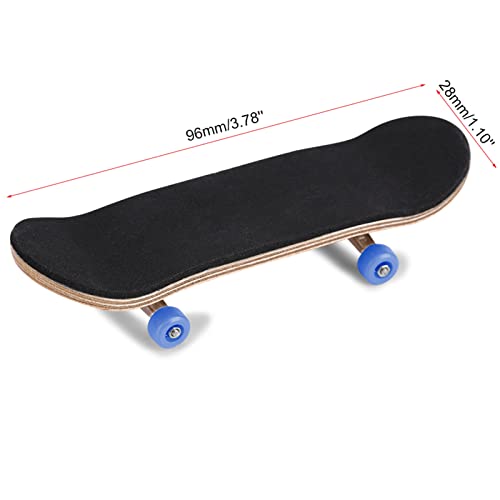HERCHR Finger Boards, 1Pc Maple Wooden Alloy Fingerboard Finger Skateboards Creative Fingertips Daliy Playing Relaxing Movement Set with Box for Relax Play (Dark Blue) - color: Dark Blue