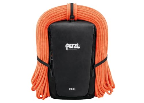 PETZL BUG Rock Climbing Backpack | For Single-Day Multi-Pitch Climbing - color: Black