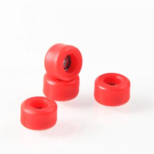 Fingerboard Wheels 10Set Professional PU+Metal Urethane CNC Bearing Wheel for Wooden Fingerboard Wheels(-BK) - color: -Bk