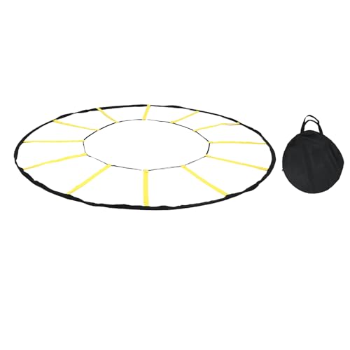 Goshyda Agility Enhancing Circular Training Ladder with 12 Rungs for Soccer Basketball, Durable Nylon Material, Indoor & Outdoor Use