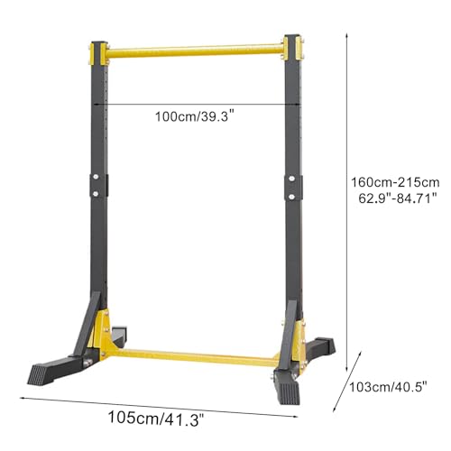 Pull Up Bar Stand,Freestanding Pull-up Bar，Free Standing Pull Up Bar for Home Gym, Pull Up Stand Station 400LBS with 11 Gears Adjustment