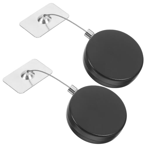 Abaodam Retractable Security Cable Lock 1 Meter Length with Remote Control 2pcs Anti-Theft Abs and Steel Wire Cord Anti-Loss Cable Padlock for Luggage and Electronics Protection