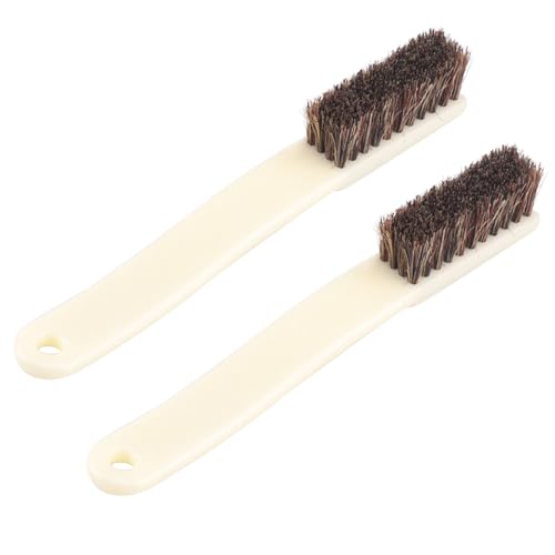 2pcs Climbing and Bouldering Brush Long Handle Firm BouClder Cleans Tool Easy Use Firm - color: Brown Small