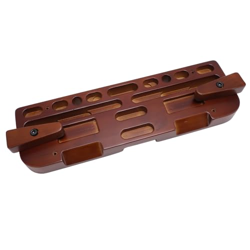 Naroote Rock Climbing Hangboard, Wooden Fingerboard, Strength Training Tool with Various Finger Hole Depths, Ideal for Indoor & Outdoor Use
