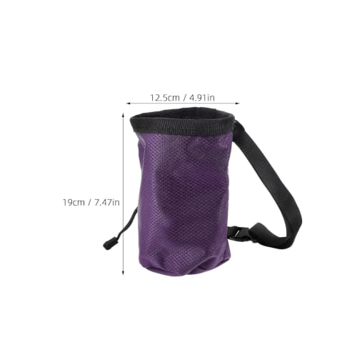 Portable Chalk Powder Bag for Outdoor Climbing Activities with Large Capacity, Ergonomic Design, and Anti-Slip Features Made of Sturdy Oxford Cloth and Soft Fleece for Rock