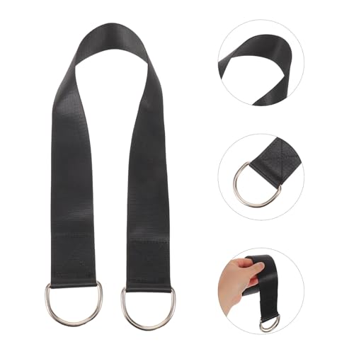 Dumbbell and Barbell Loading Straps with Reliable Attachment 2pcs with Nylon Material Black Color, Sturdy Weightlifting for Weight Plates Designed for Commercial Fitness and