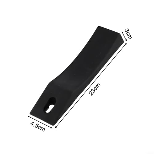 Silicone Deadlift Wedge Blocks 2 Pcs for Weight Lifting and Powerlifting, Non-Slip Barbell Plate Loading Pads, Lightweight Material for Easy Plate Changes(Black) - size: Black
