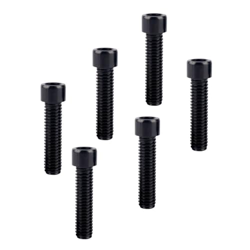 6Pcs Bike Screws M6x10 12 16 18 20 25 30 35mm Stainless Steel Socket Head Cap Allen Hex Bolt (Black, M6 x30mm) - color: Black, size: M6 x30mm