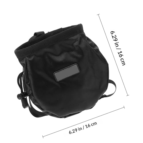 Chalk Bag and Soft Polar Fleece Made of Sturdy Oxford Cloth with Adjustable Drawstring and Wide Opening, Outdoor Rock Climbing Powder Bag for Bouldering for Climbing