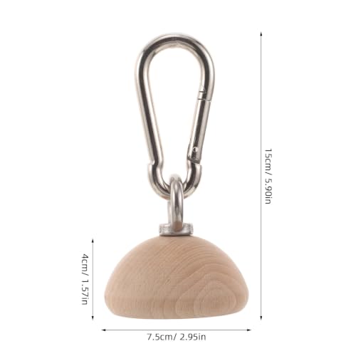 VOSAREA Wooden Grip Strengthener Half Sphere for Rock Climbing Training with Ergonomic Design and Slip Resistant Surface, Improves Forearm Strength for Outdoor and Home Use