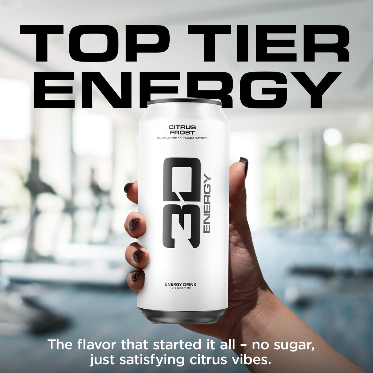 3D Energy Drink Citrus Frost – Sugar Free, 200 mg Caffeine, Pre-Workout 16oz Can (12 Pack)