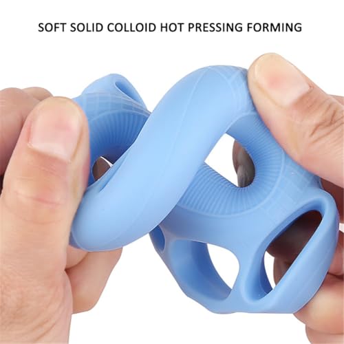 4 Fingers Exercise Ring,Silicone Grip Strength Rings Hand Grip Strengthener, Hand Training Ring Finger Strength Trainer for Forearm Hand Exercise Guitar Finger Strengthener Rock Climbing, Set of 4
