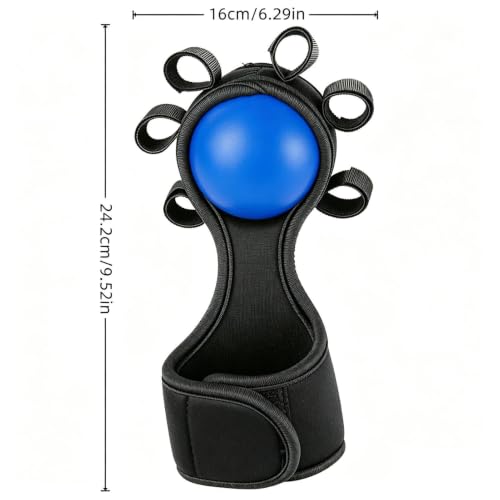 Grip Strength Ball Finger Grip Trainer Ball Tool | Hand Strengthening Gear for Weightlifting Office Rock Climbing Home Fitness Gym Outdoor Workout - color: Blue