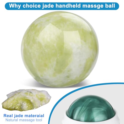 ideayard Massage Roller Ball - Massage Stone Jade Ball for Full Body Massage Lacrosse Ball Massager, Back Massage Tool, Self Massage Ball for Sore Muscle - color: Navy Blue