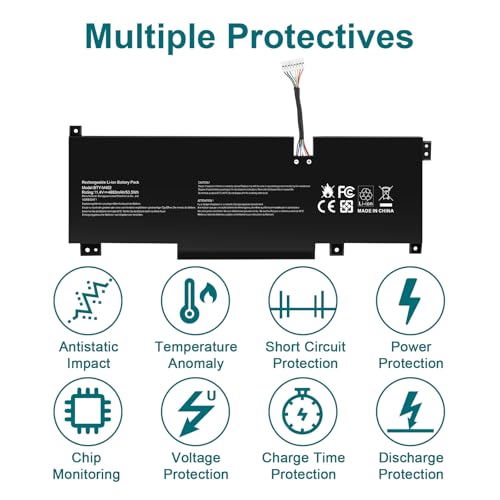 ASUNCELL BTY-M492 Laptop Battery Replacement for MSI WF66 WF76 11UI 11UJ Katana GF66 11UD 12UG 12UX GF76 11UE 12UD Crosshair 15 17 A11UCK A11UDK A11UEK Sword 15 A11U A11UD A11UE Pulse GL66 GL76 7506 - size: BTY-M492 8.94 × 4.96 × 0.71 in