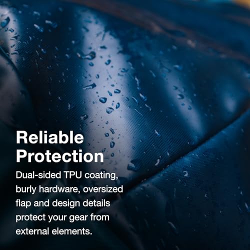Osprey Transporter Lightweight Travel Duffel Bag - Extra Large Water Resistant Durable Gear Bag for Men and Women - color: Glow Dew-torrent Blue, style: 40l