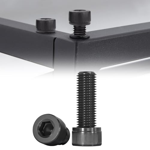 M4 x 16mm Socket Head Cap Screws Bolts 12.9 Grade Alloy Steel Metric Machine Hex Socket Screw, Black Oxide Finish, Fully Threaded, 100PCS - size: M4×16mm