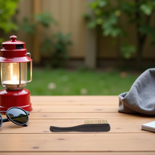 POPETPOP Outdoor Climbing Tool Chalk Cleaning Brush with Fine Boar Hair Bristles and Wooden Handle, Lightweight Design and Quick Drying for Bouldering and Natural Rock Surface Cleaning