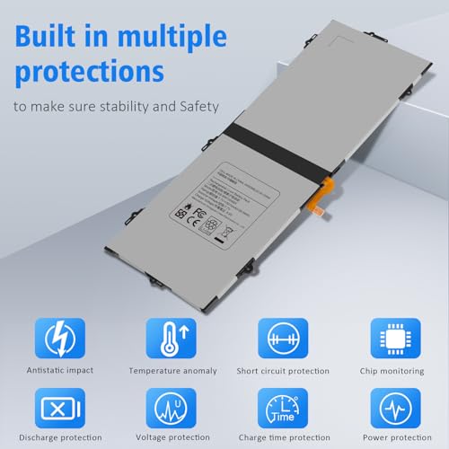 EB-BW720ABE Battery for Samsung ChromeBook Plus V2 XE520QAB XE521QAB Chromebook 4 4+ XE310XBA XE350XBA Galaxy Book 12 SM-W720 SM-W723 SM-W727V W728 W723Q W727V W720N BA43-00390A EB-BW720ABA AA-PBMN2HO - size: 9.57*3.66*0.18inch