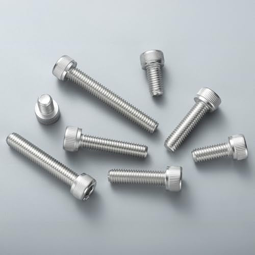M5-0.8 x 25mm Bolt, 60PCS M5 Hex Socket Head Cap Screws Bolts, 304 Stainless Steel 18-8, Full Threads, with Hex Spanner - size: M5x25mm