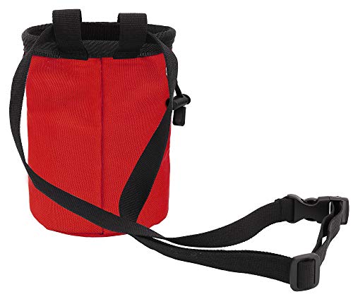 AMC Rock Climbing Panda Design Chalk Bag with Adjustable Belt - color: 7184_Red