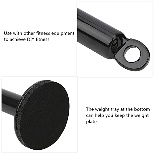 Estink Loading Pin Stainless Steel Weight Plate Holder Grip Training Tool 20mm or 48mm Tube 220mm or 320mm Length for Forearm Work Home Gym Strength Practice - size: 20 diameter*220mm