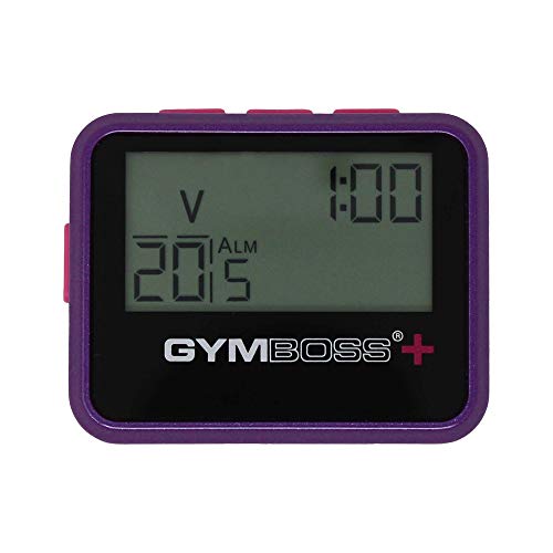 Gymboss Plus Interval Timer and Stopwatch (Violet/Pink) - color: Violet / Pink