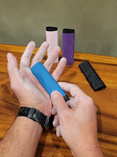 Reusable Skin File with Cover - Great for Rock Climbing, Bouldering, Climber, Gym, Crossfit, Weightlifting, Gymnast - Callus Finger Hand Sander (Red) - color: Red