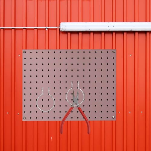 SOLUSTRE 10pcs Silver Iron Pegboard Hooks Metal Hanging Board Organizer Tool Hangers for Garage and Craft Room Storage Accessories