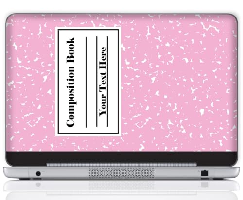 Custom Design Personalized Laptop Skin Sticker Cover Art Decal, Customize with Your Name or Text (13 Inch, Composition Book) - color: 3622, size: 13 Inch