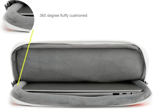 360° Protective Laptop Sleeve Case Bag with 3 Pockets,Handle,Luggage Strap for MacBook Pro 14 inch and 14 inch-14.4 inch Screen Laptop (Blue Marble) - color: Blue Marble, size: 14 inch-14.4 inch