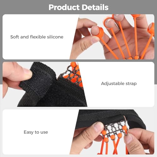 Hand Grip Exerciser Finger Strengthener, Adjustable Hand Strengthener With Silicone Bands 40/60/75 Lbs, Finger Stretcher For Climbing, Exercise, And Injury Rehabilitation