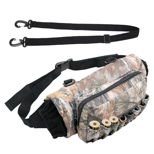 Camo Waist Pack Bag with Handwarmer,Hunting Fanny Pack with Adjustable Belt,Lightweight Hunting Waist Pouch Bag for Winter Outdoor Hiking Climbing Fishing