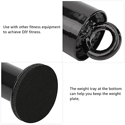 Pissente Barbell Support Frame Loader Pin, Stainless Steel Loading Pin for Grip Strength Arm Training Home Gym Free Weight Setup - size: 48 diameter * 320 mm
